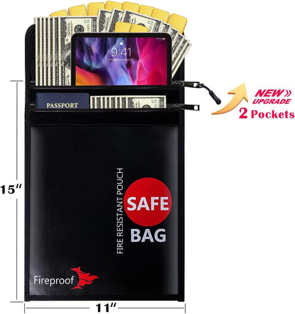 COLCASE Fireproof Document Bag 5200℉ Heat Insulated Waterproof Fireproof