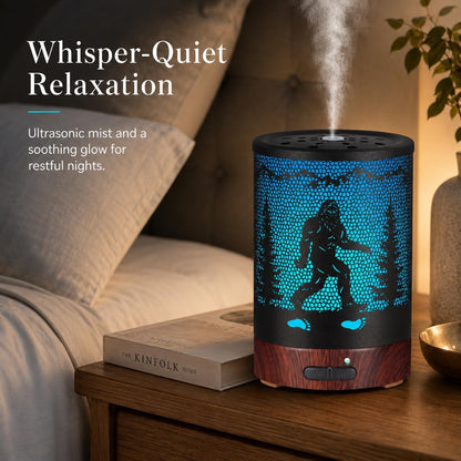 Essential Oil Diffuser, Ultrasonic Diffuser for Essential Oil, Cool Mist Humidifier Aromatherapy Diffuser with 7 Color Lighting Changing Modes, Waterless Auto Shut-Off for Home（Flower Fairy）