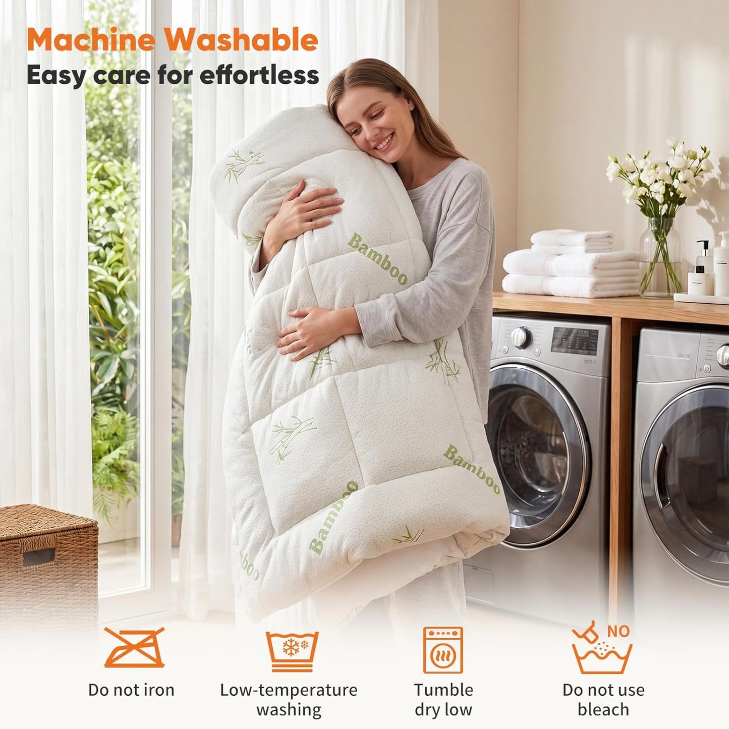 OLIXIS Twin Bamboo Viscose Mattress Topper, Cooling Breathable Bed Pad | OEKO-TEX Certified,Bamboo viscose ultra soft & cooling,Deep pockets fit 8-16" mattresses, Wick moisture for hot sleepers