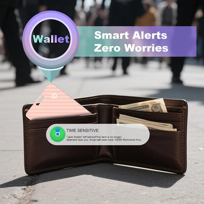 Wallet Tracker Card, Slim Rechargeable Bluetooth Item Locator, Smart Finder Compatible with Apple Find My for Wallet, Luggage, Passport, IP68 Waterproof (iOS Only) (Carbon Fiber Black)