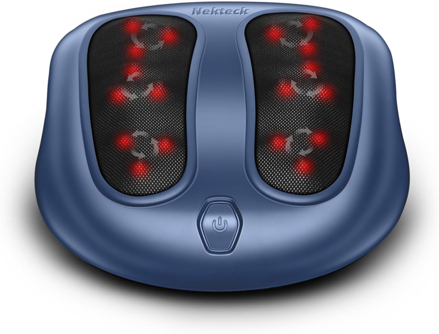Nekteck Foot Massager with Heat, Shiatsu Heated Electric Kneading Foot Massager Machine for Neuropathy, Plantar Fasciitis, Feet Massage for Pain Relief, Circulation, Ideal Gifts for Man Woman Her Him