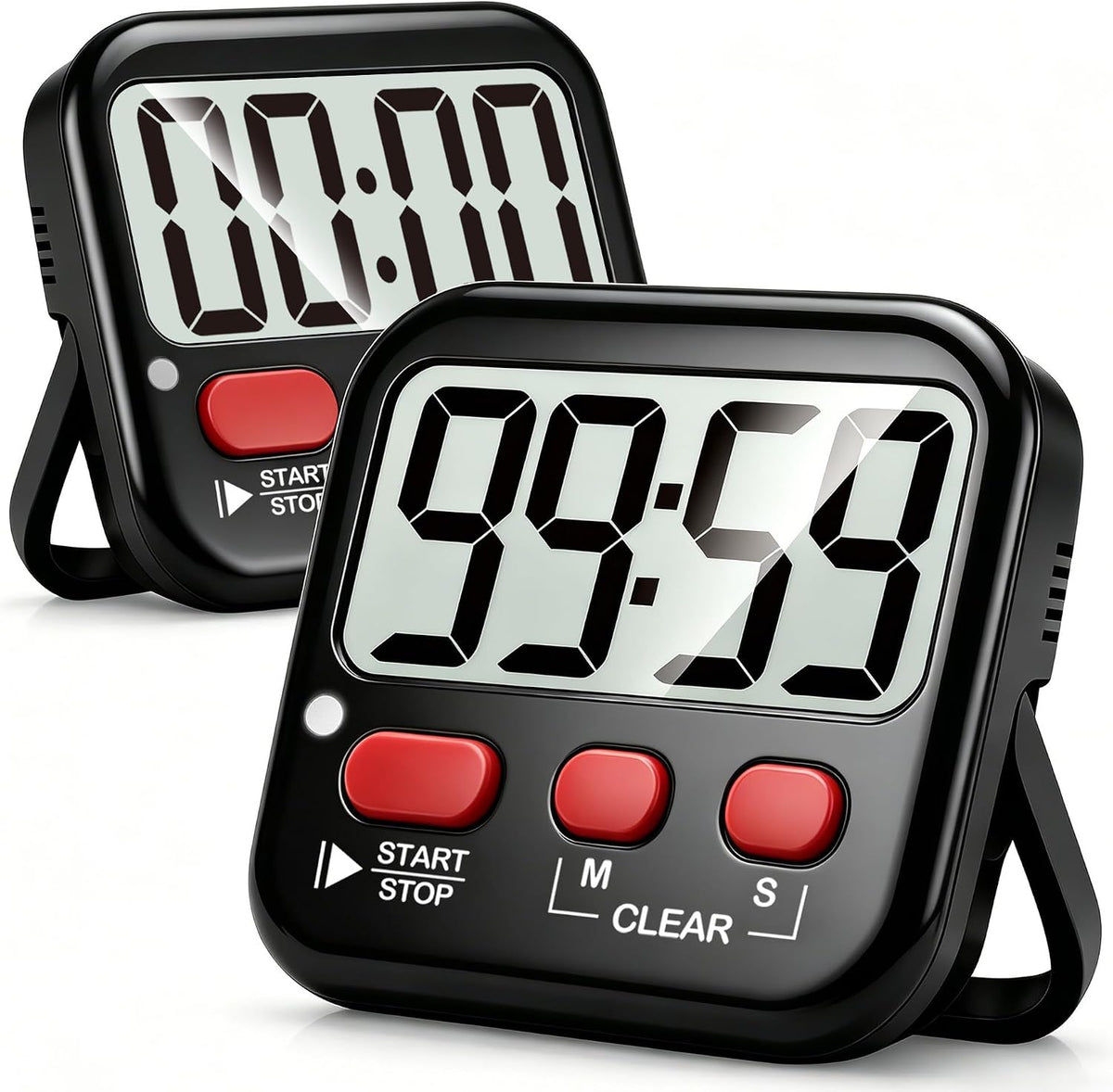 Antonki 2 Pack Digital Timer for Kids Classroom Kitchen Timers for Cooking