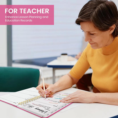 Planner 2026-2027 for Women & Men, Academic Monthly and Weekly Calendar Planner, Jul 2026 - Jun 2027, A5 (6.3" x 8.5"), Teacher Student Planning Book with Tabs, Ideal for Office School Supplies - Pink