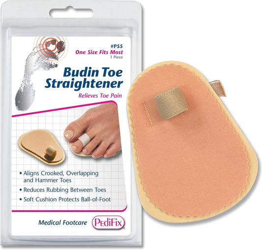 Pedifix Budin Toe Straightener with Metatarsal Cushion Pad - Pack of 3