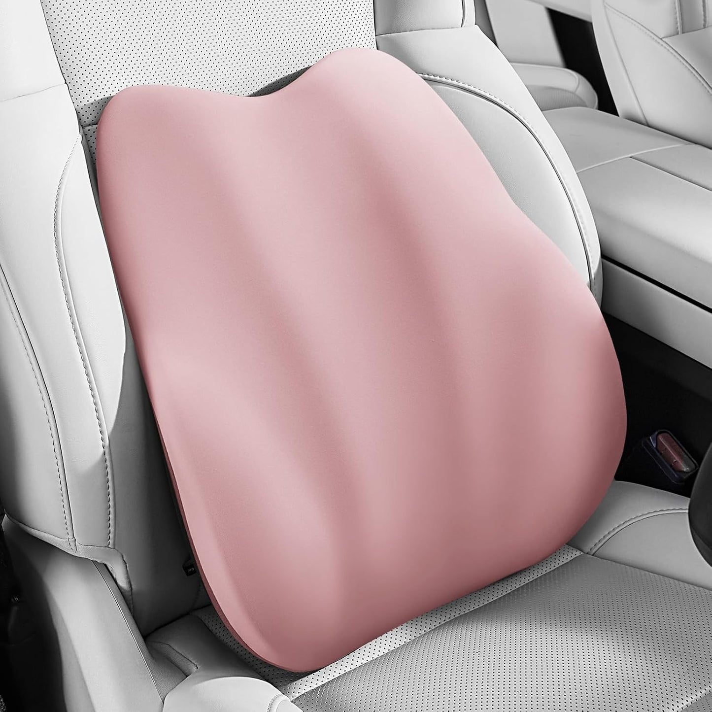 BEBAS Lumbar Support Pillow for Car, Memory Foam Back Cushion for Driving, Ergonomic Lumbar Pillow for Pain Relief, Comfort Lower Back Support for Office Chairs, Car Seat, Wheelchair -Black