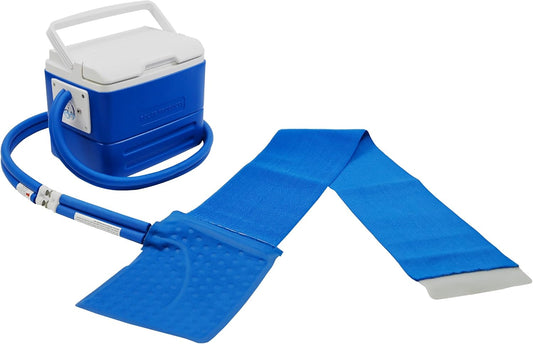 Polar Active Ice 3.0 Cold Therapy Ice Machine System with Programmable Timer, Shoulder Compression Pad, Lightweight 9 Quart Cooler Freeze Kit, Quiet Pump, Strong Cryotherapy Pain Relief Treatment