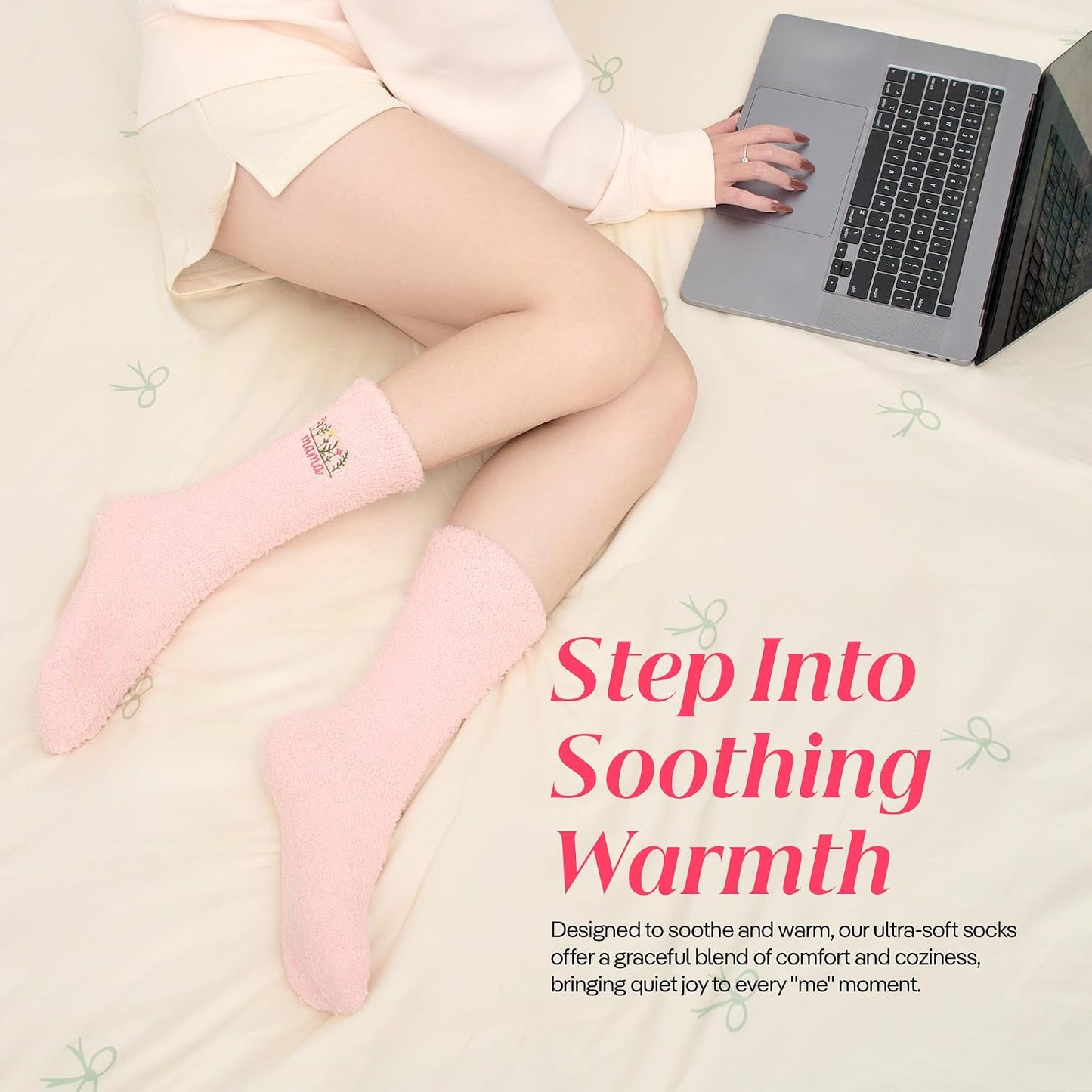 COOLMATE Fuzzy Socks for Women Gift Box – Cozy Soft Cloud Socks for Spa Home, Mother’s Day Gifts for Mom Grandma