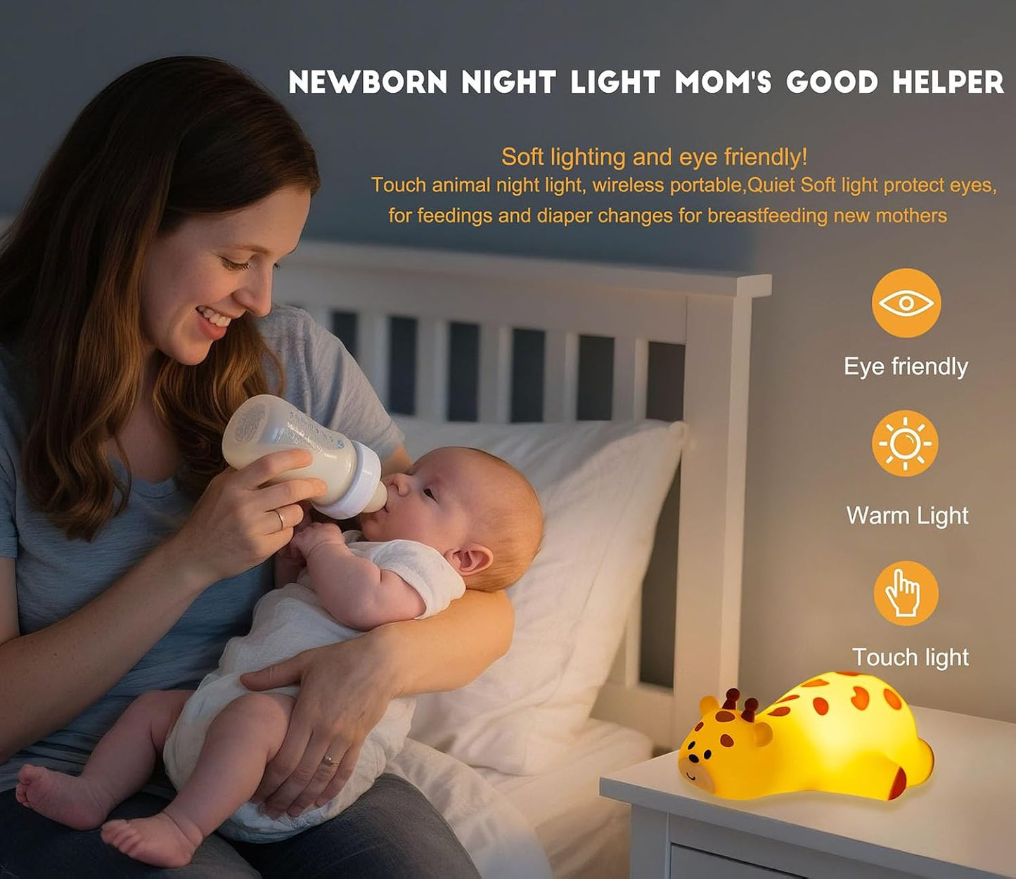 Sloth Gifts for Kids, Squishy Sloth NightLight,Silicone Animal Nursery Lamp