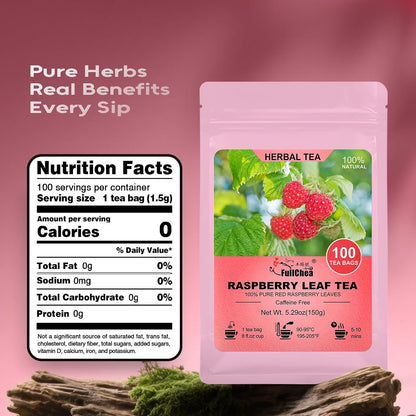 FullChea - Dandelion Leaf & Root Tea Bags, 50 Teabags, 2g/bag - Natural Dandelion Herbal Tea for Liver & Kidney Health - Non-GMO - Caffeine-free - Support Digestion & Boost Immune System