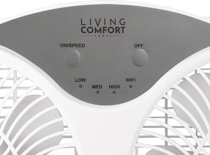 Comfort Zone Twin Window Fan with Reversible Airflow Control, 9 inch, Auto-Locking Expanders, 2 Speed Fan, Dual Fan, Exhaust, Airflow 9.84 ft/sec, Ideal for Home, Kitchen, Bedroom & Office, CZ319WT