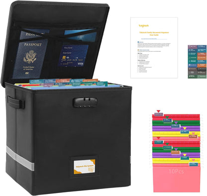 Deluxe Next of Kin Box Organizer with Labels,Estate Planning Organizer Kit