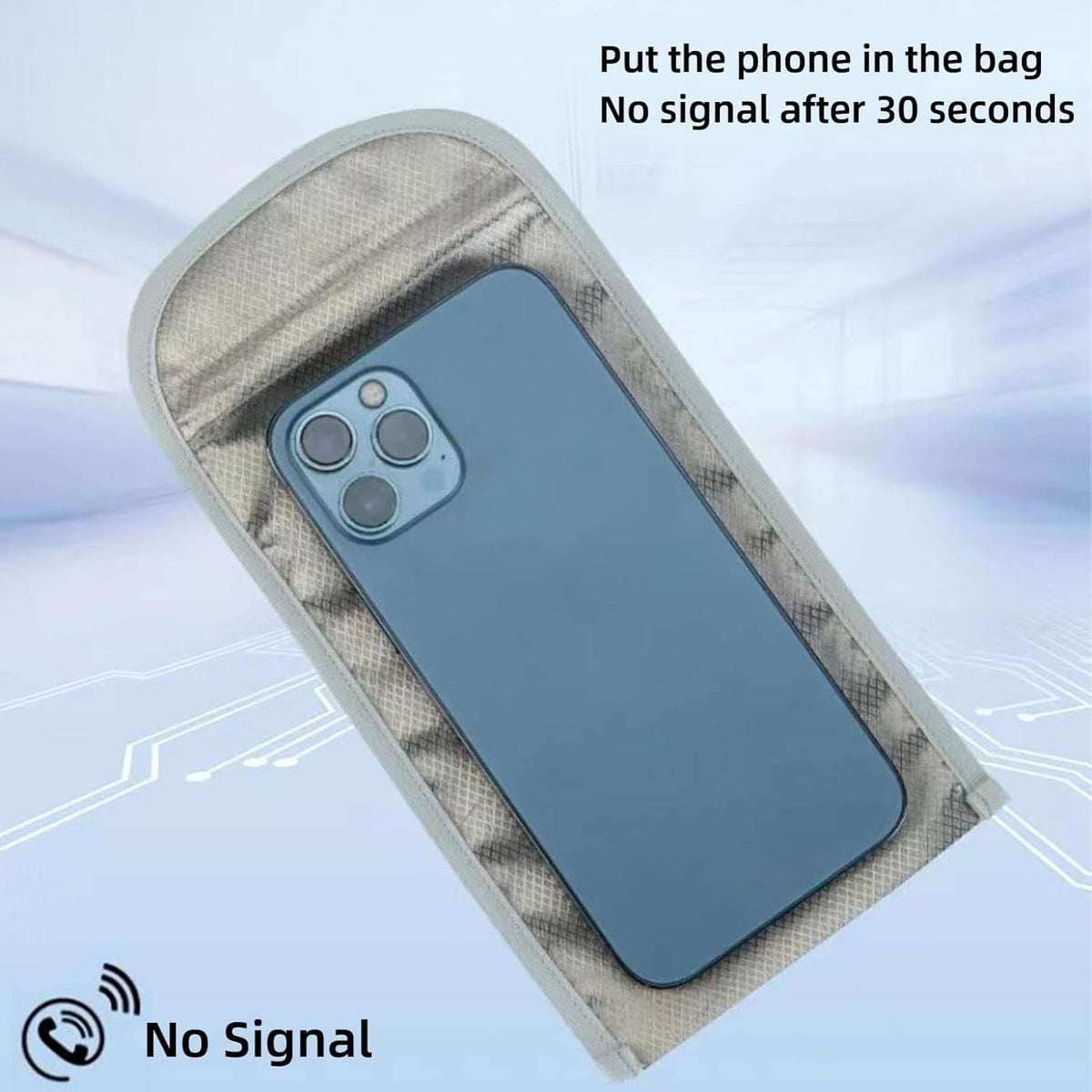 Faraday Bag for Phones, RFID Shielding Signal Blocking Pouch