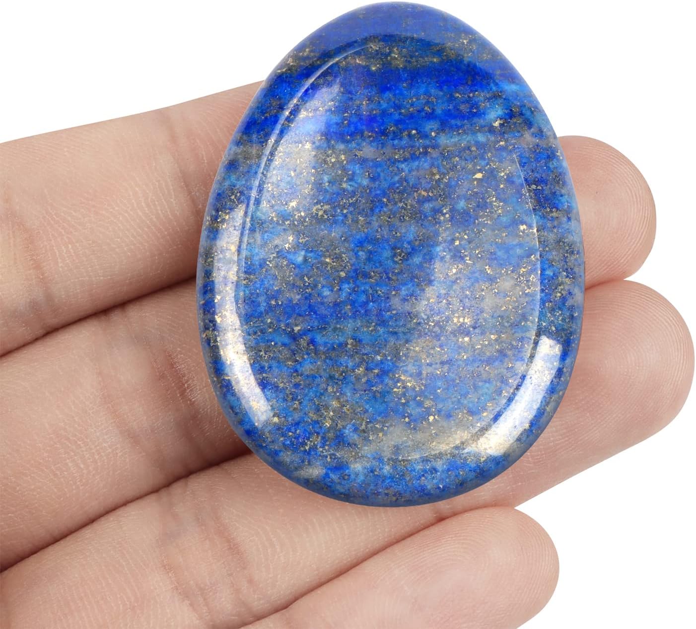 Artistone Moss Agate Crystal Chakra Thumb Worry Stone Teardrop Reiki Healing Stone Pocket Palm Stones for Anxiety Stress Relief Meditation Therapy Geometry Home Decor