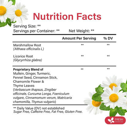 FreshDrinkUS, Premium Happy Throat Herbal Tea, 75 Count, Caffeine Free