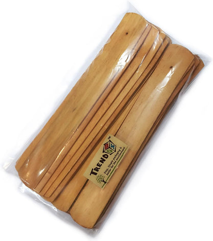TRENDBOX 10pcs Handmade Plain Wood Wooden Incense Stick Holder Burner Ash Catcher Natural Design Buddhist