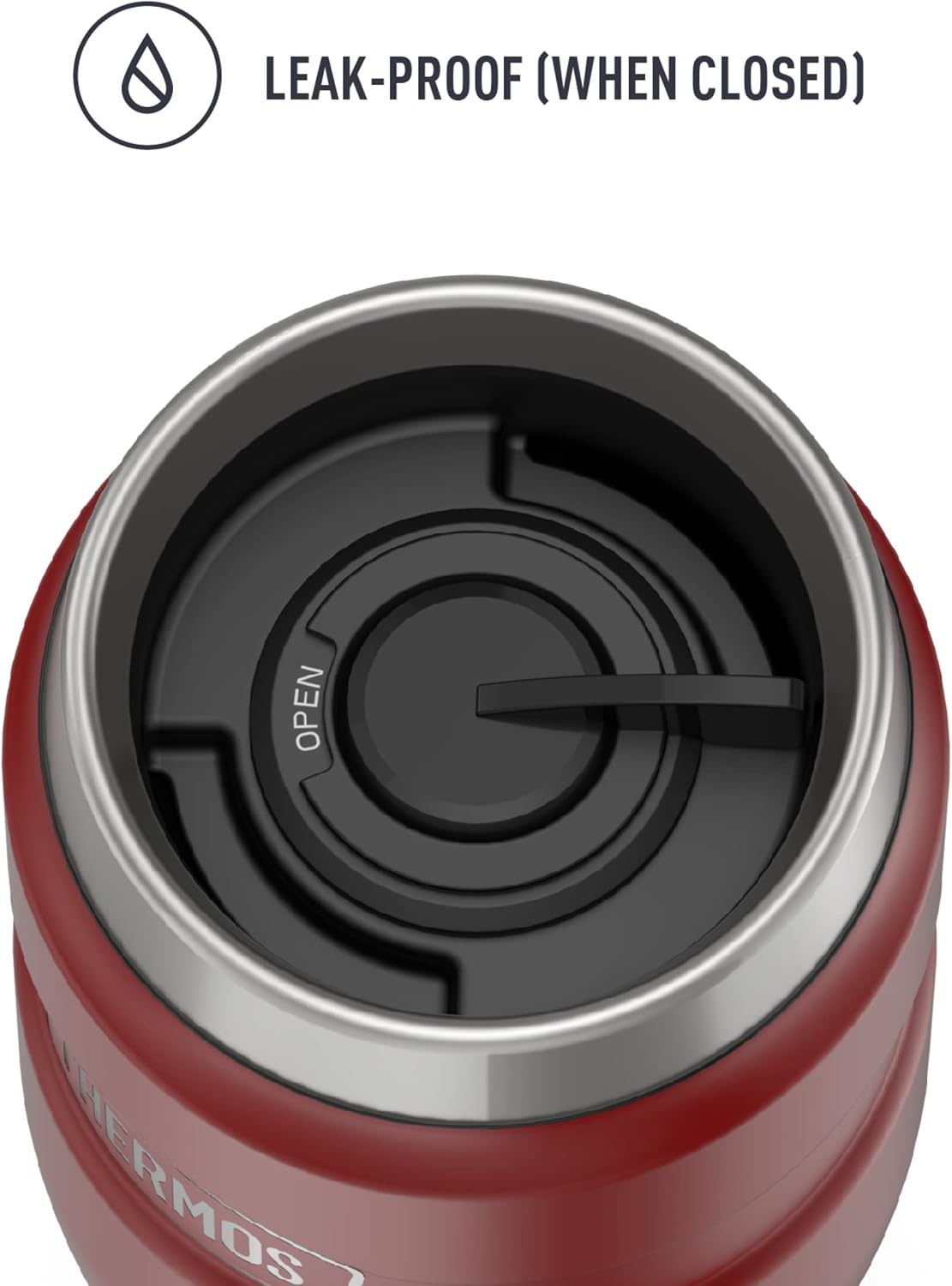 THERMOS Stainless King Vacuum-Insulated Travel Tumbler, 16 Ounce, Matte Steel