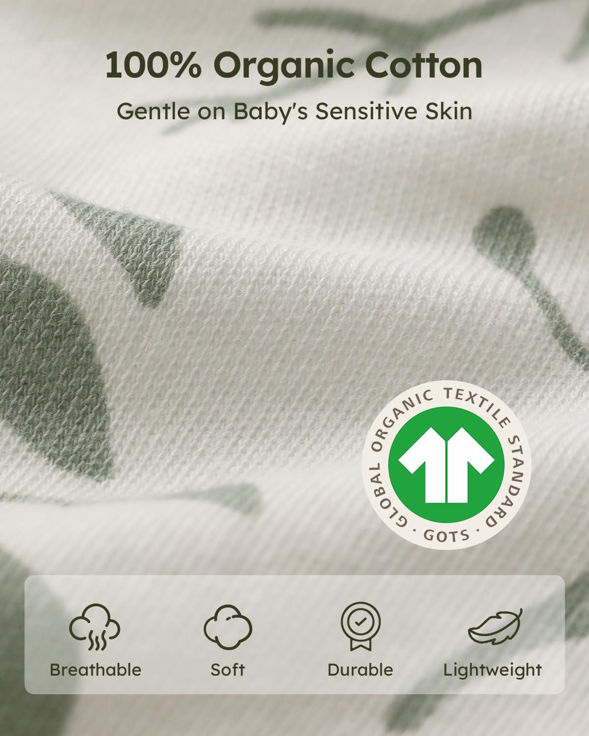 Yoofoss Baby Sleep Sack Baby Wearable Blanket 100% Cotton 2-Way Zipper Toddler Sleeping Sack