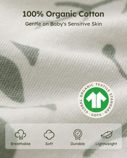 Yoofoss Baby Sleep Sack Baby Wearable Blanket 100% Cotton 2-Way Zipper Toddler Sleeping Sack
