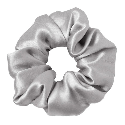 LILYSILK Silk Hair Scrunchies / Ties for Frizz & Breakage Prevention, 100% Mulberry, No Damage, Elastic ponytail Holders, 1Pc, Coffee - Colors B