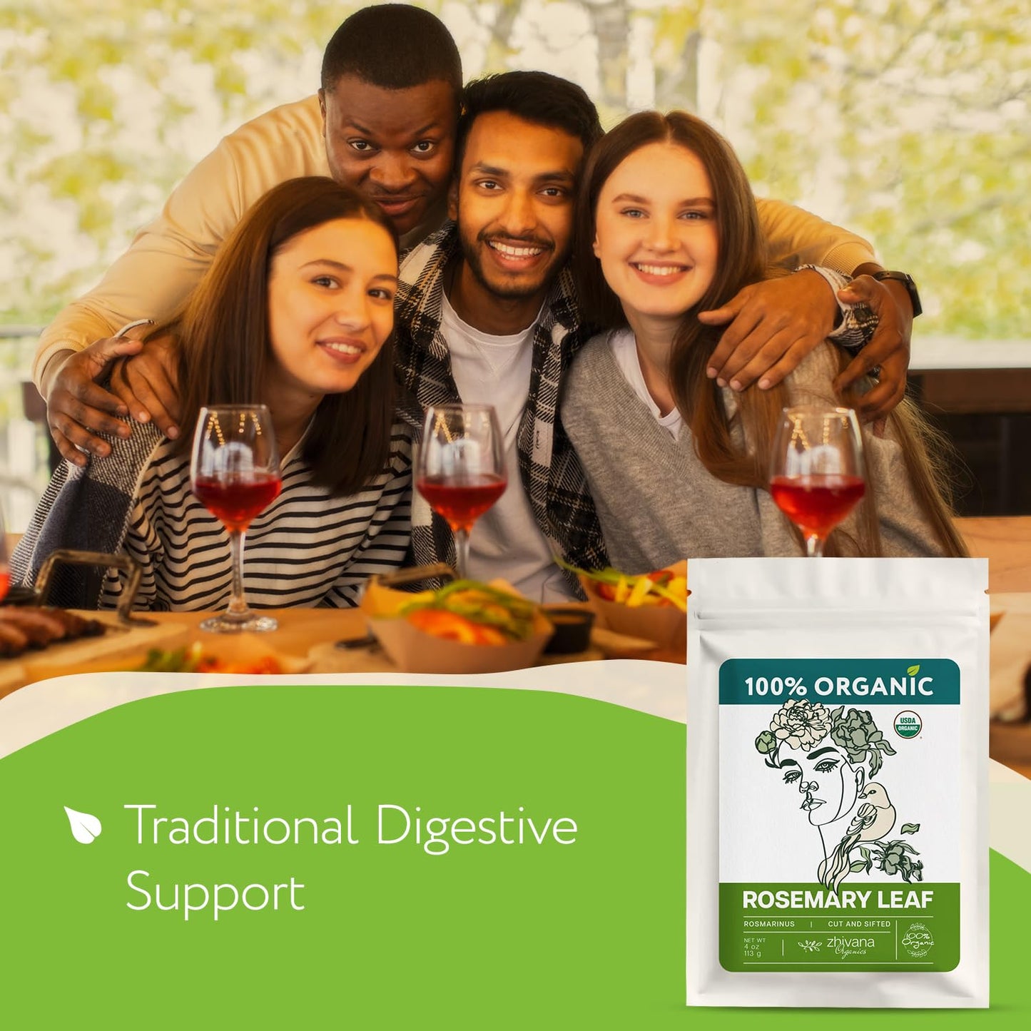 Organic Lemon Balm Leaves (4oz.) - Lemon Balm Tea Loose Leaf Organic - Melissa Tea - Te de Tolonjil - Natural Support for Stress Response, Sleep, Digestion