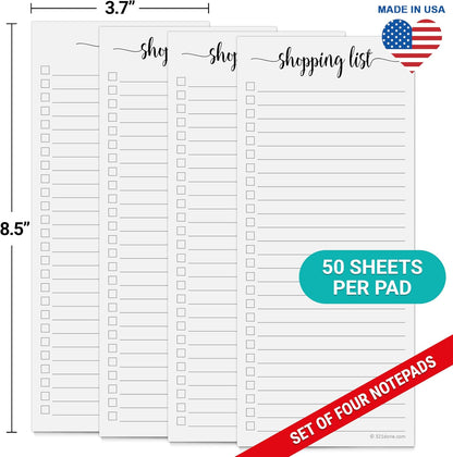 321Done To Do List Notepad, 2-Pack 50 Sheets Each, 3.7x8.5 College Ruled Pad, 70lb Matte Paper, Note Pad for Shopping List, Checklist To-Dos Tasks Planning for Home Office, Made in USA