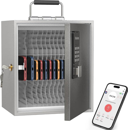 36 Slots Cell Phone Locker with Smart Lock, Metal Storage Cabinet