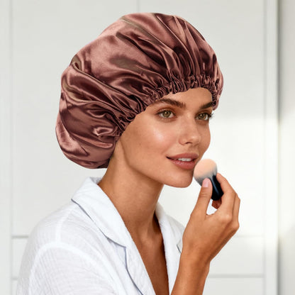Satin Bonnet Double Layer Silk Bonnet for Sleeping Women for Natural Curly