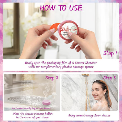 Shower Steamers Aromatherapy 8 Pack - Gifts for Women, Shower Bombs with Essential Oils, Self Care and Stress Relief Stocking Stuffers, Relaxation Birthday Gifts for Women and Men