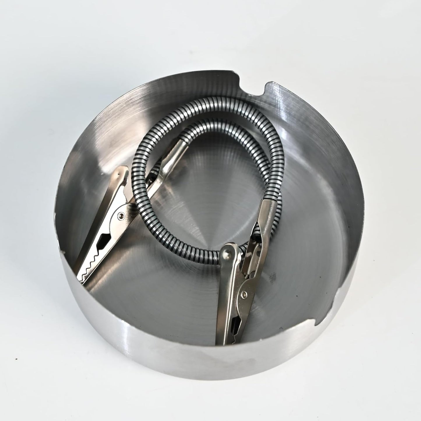 Modern Incense Holder with Flexible Metal Stand, Silver Ash Collector Base, Minimalist Design for Home Meditation and Aromatherapy. (Black + Clip)