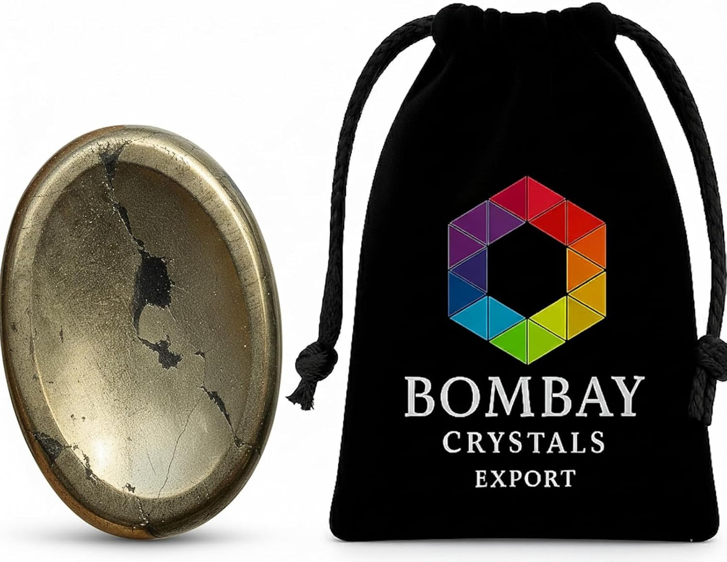 Natural Polished Thumb Palm Crystal for Meditation, Labradorite Worry Stone for Stress Relief, Anxiety Support & Pocket Reiki Healing