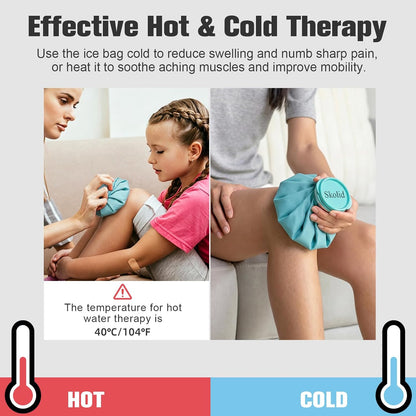Ice Packs for Injuries Reusable, 6" 9" 11" Leakproof Ice Bags, Thickened Cold Pack Hot Therapy for Pain Relief, Swelling, Knee, Shoulder, Post-Surgery (3, Gray, 6"/9"/11")