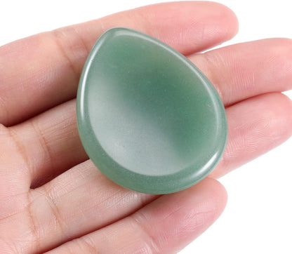 CrystalTears Tiger's Eye Thumb Worry Stone Healing Crystal Pocket Palm Stone Worry Stones for Anxiety Stress Relief