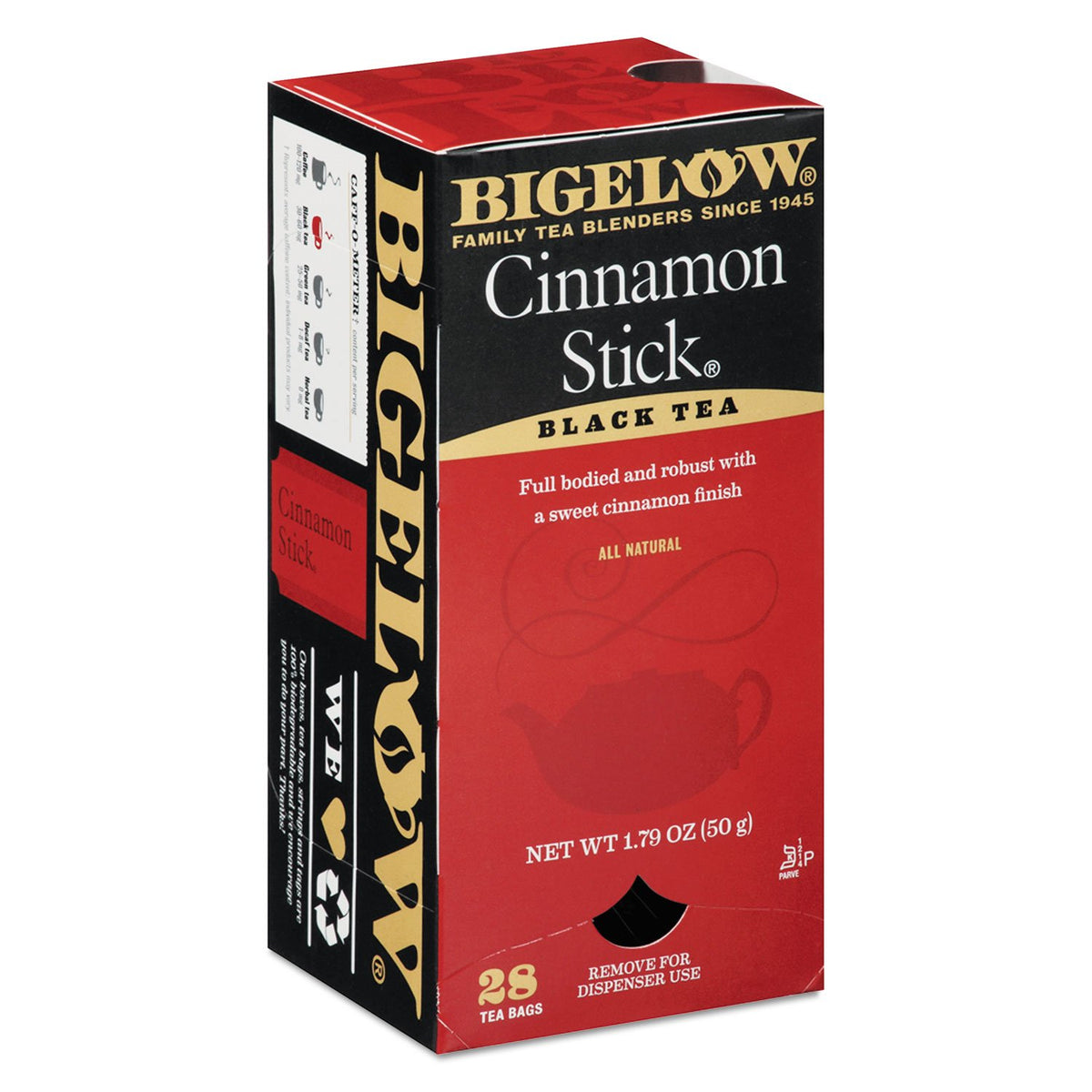 Bigelow Tea Cinnamon Stick Tea, Black, 28 Count (Pack of 1) (10343)