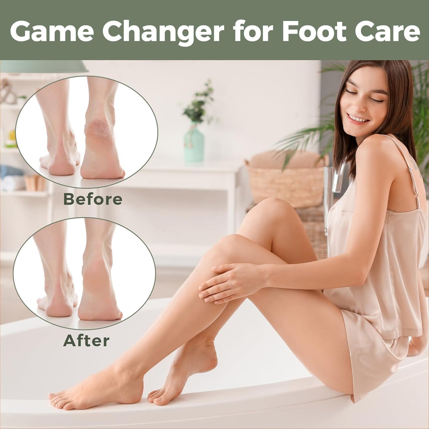 Foot File Foot Scrubber Pedicure - Callus Remover for Feet Easkep Professional Grater Rasp Foot Scraper Corns Callous Removers Cracked Dead Skin Remover for Dry and Wet Feet (Golden)