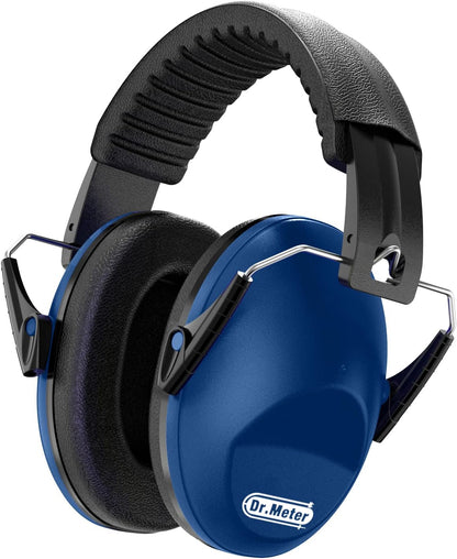 Dr.meter Ear Muffs for Noise Reduction: 27.4SNR Noise Cancelling Headphones for Kids Adults, EM100 Adjustable Hearing Protection Earmuffs for Monster Jam, Autism Sensory, Concerts, Fireworks
