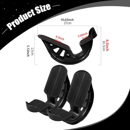 Menolana 2X Foot Rocker Calf Stretcher Portable Fitness Pedal Workout Stretching Tool Tendon Stretch Board for Tight Calves Office Use, Black
