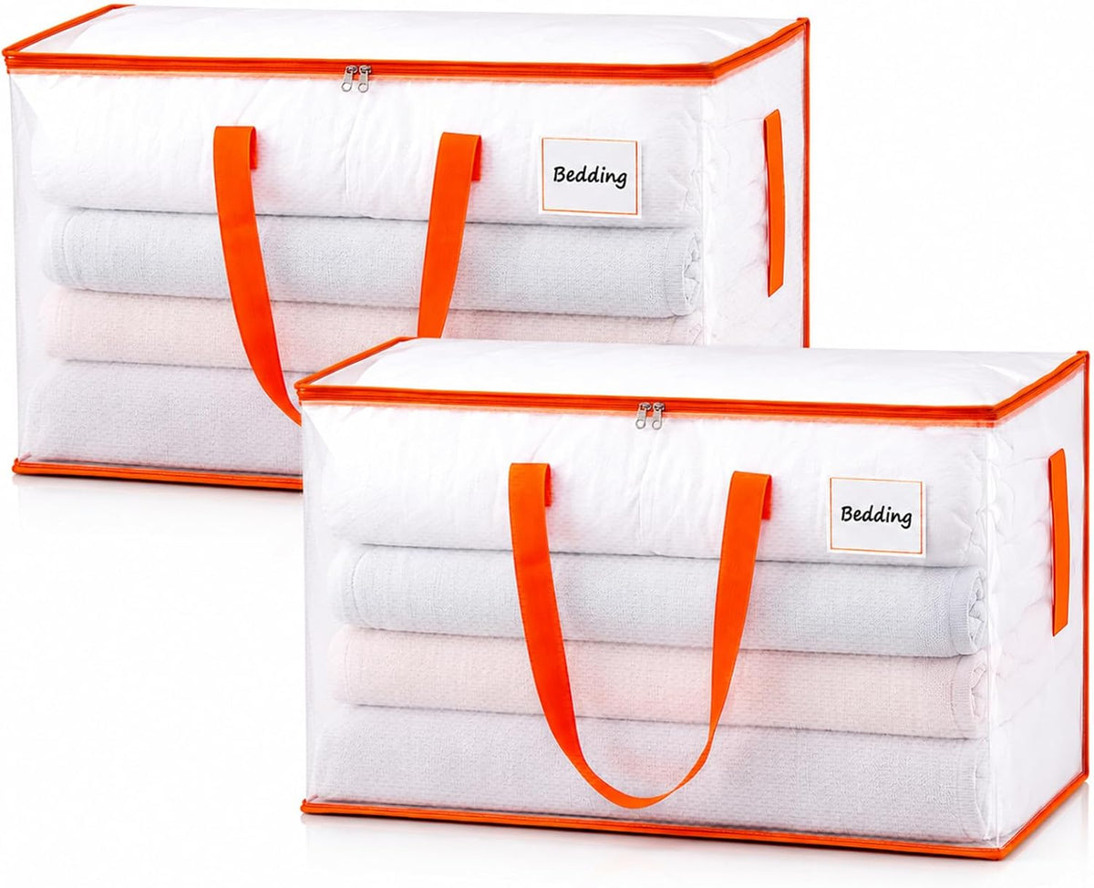 KYODOLED Clear Moving Bags Heavy Duty Extra Large, Storage Totes