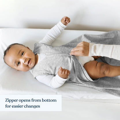 HALO SleepSack, 100% Cotton Wearable Blanket, Swaddle Transition Sleeping Bag, TOG 0.5, Ocean Life, Medium, 6-12 Months