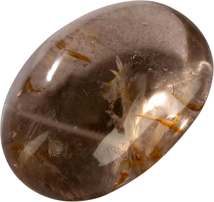 KALIFANO Palm Stone with Healing & Calming Effects - AAA+ Grade High Energy Worry Stone with Information Card - Reiki Crystal Used for Courage (Family Owned and Operated)