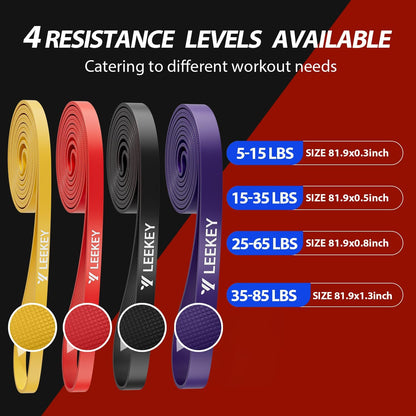 Resistance Bands for Pull Up Assist, Stretch Bands & Exercise Workout Set
