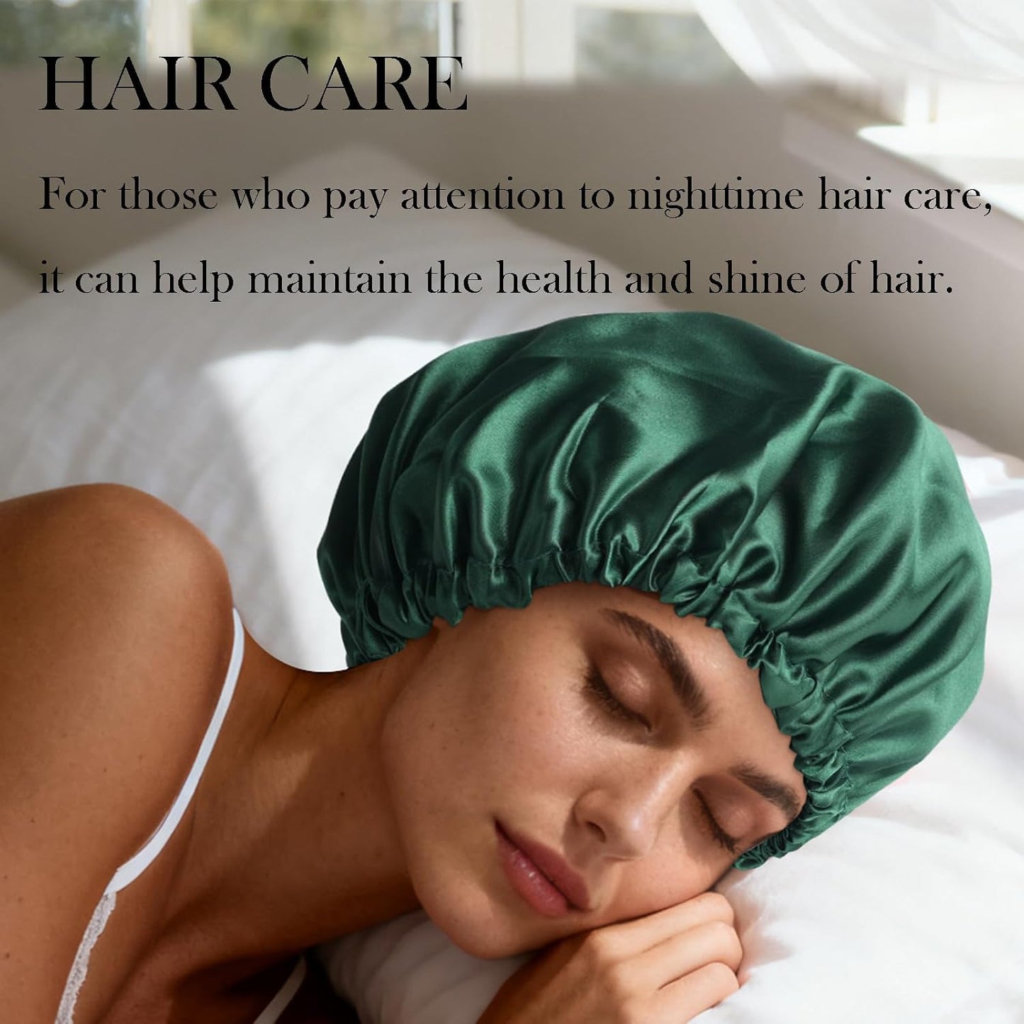 Satin Bonnet Double Layer Silk Bonnet for Sleeping Women for Natural Curly