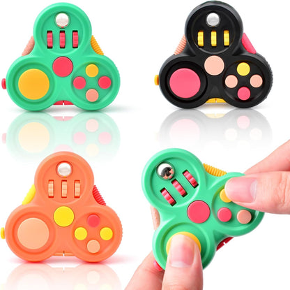 Yrissmiss Fidget Toys for Adults, Fidget Pad Easter Basket Stuffers for Boys Girls,Stress Relief Cube Clicker Controller with Quiet Fidgets,ADHD Autism Fidget Spinner for Office Desk Travel