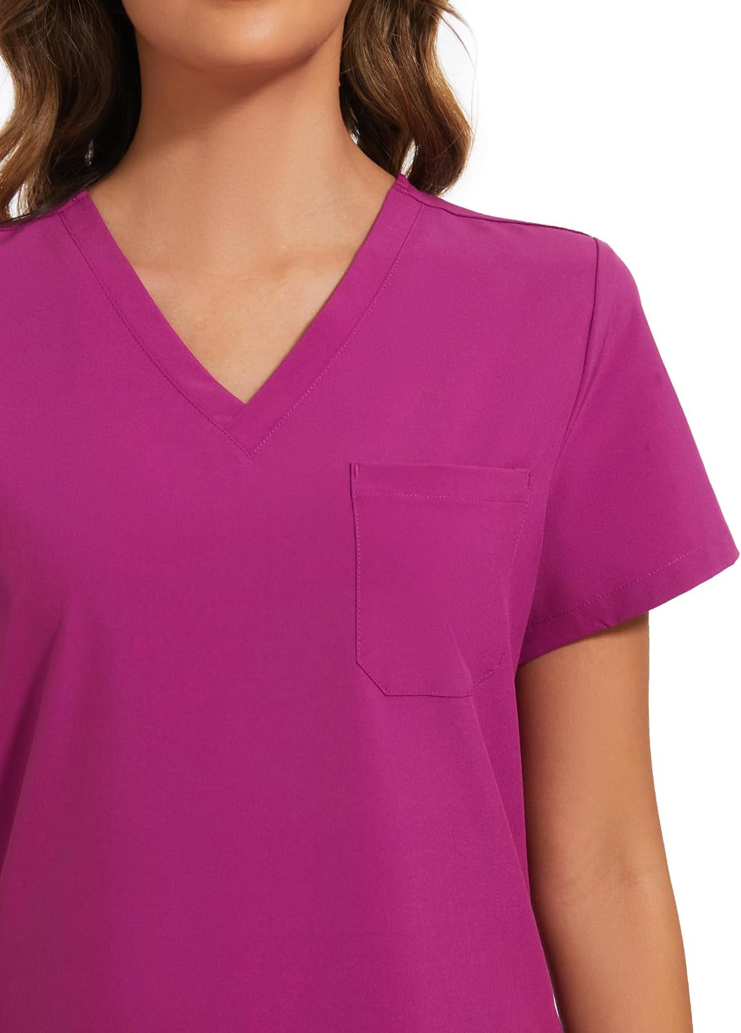 COZYFIT Scrubs for Women Set - Stretch V-Neck Scrub Top & Jogger Pant with 8 Pockets COZY SCRUBS - Colors D