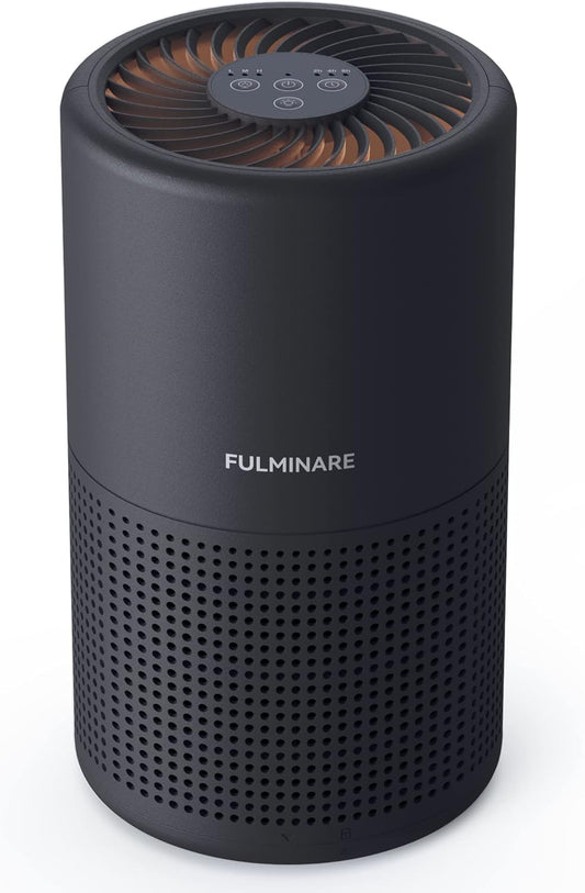 Air Purifiers for Bedroom, FULMINARE H13 True HEPA Air Filter, Quiet Air Cleaner With Night Light, Portable Small Air Purifier for Home, Office, Living Room