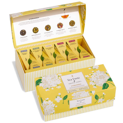 Tea Forte Premium Presentation Box Gift Set Sampler, 20 Count, Assorted Blends Individually Wrapped Handcrafted Pyramid Infuser Bags, Frank Lloyd Wright