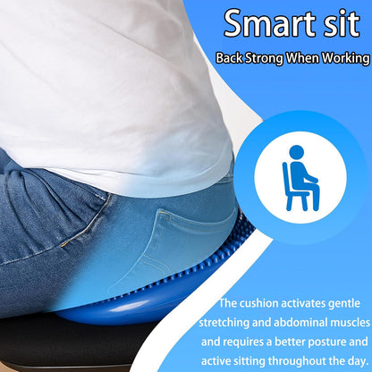 Wobble Cushion Balance Disc, Wiggle Seat for Sensory Youth & Adults, Balance Disk with Inflation Pump for Fitness, Core Strength, Physical Therapy, Posture Improvement