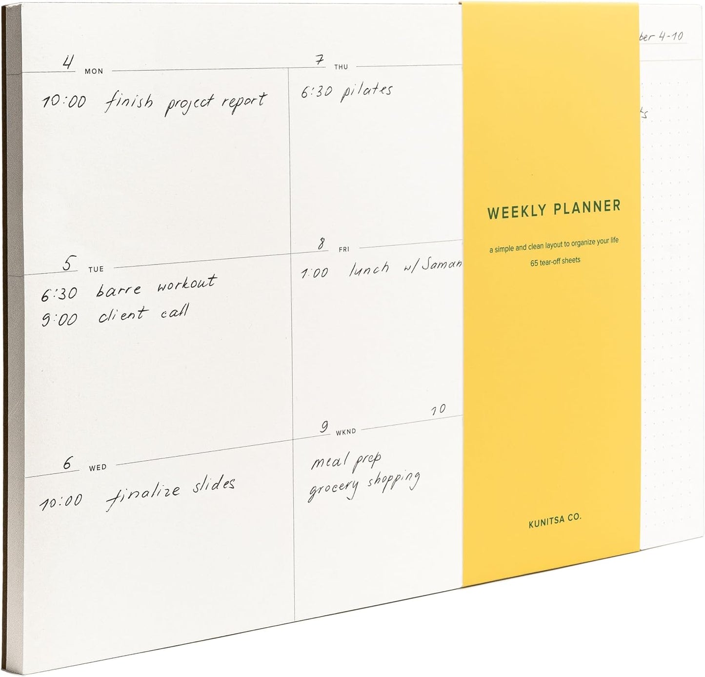 Daily To-Do List Notepad – Desk Pad for Work and Study, Minimal, 8.25x5.85 Inches