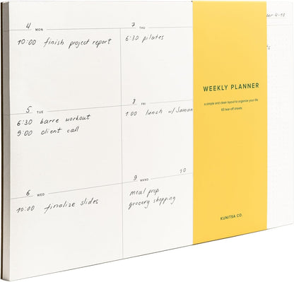 Daily To-Do List Notepad – Desk Pad for Work and Study, Minimal, 8.25x5.85 Inches