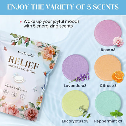 Shower Steamers Aromatherapy, Birthday Gift for Women Teen Girl Mom