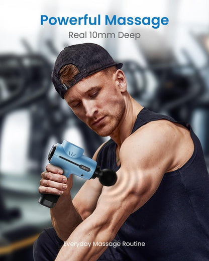 RENPHO Active Thermacool Massage Gun Deep Tissue with Heat and Cold, FSA Eligible, Back Massager for Muscle Relief, HSA, Percussion Body Masajeador for Men Women Athletes, Portable with Case